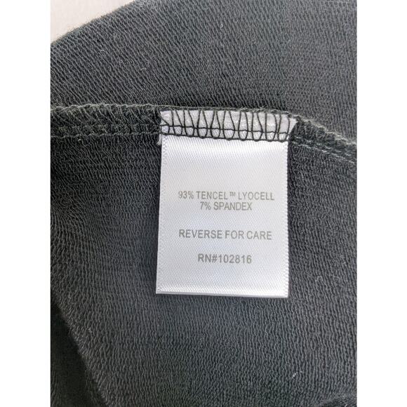 NWT Garnet Hill Black Tencel Wide Leg Knit Trousers - Picture 7 of 7